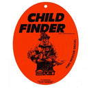 6) Child Finder Fire Rescue Decal with Suction Cup