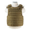 Vism tan color plate carrier with quick release buckles. Front view shown.