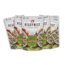 ReadyWise apples cookies and granola freeze-dried snack 6 pack with resealable pouches for camping, travel, and emergency preparedness