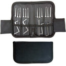 17‑Piece Lock Pick Tool Set – Black Nylon Case