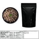 freeze dried cooked beef crunmbles inside a sealed package