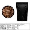 freeze dried cooked sausage crumbles   inside a sealed package