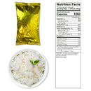 white rice inside a sealed package