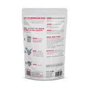 trail magic coffee pouch backside close‑up showing serving information and product details