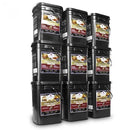 Long term storage 1080 servings of Wise emergency food with 25 year shelf life.