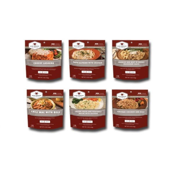 72 hour emergency 6 pack case of food.
