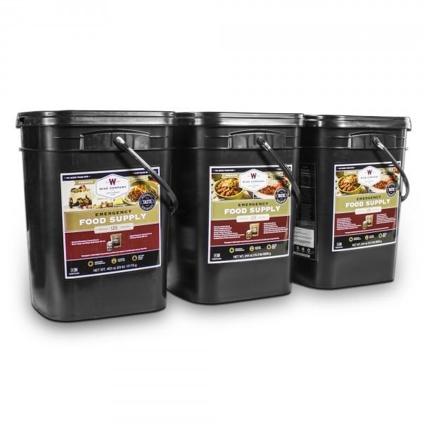 Long term emergency food 360 servings meal package with 25 year shelf life.