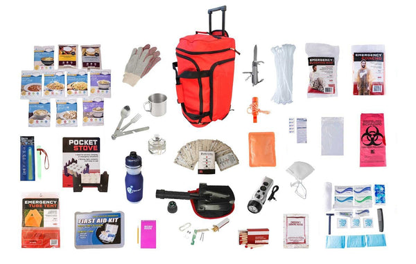 44 Meals deluxe food and storage survival kit.