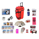 44 Meals food storage survival kit with red wheel bag.