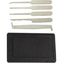 5 Piece Lock Pick Set with Case for Professional Lock Smiths & Law Enforcement