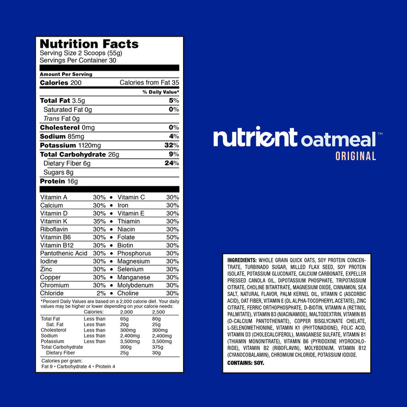 Nutrient (30 Servings) Oat Meal Bulk
