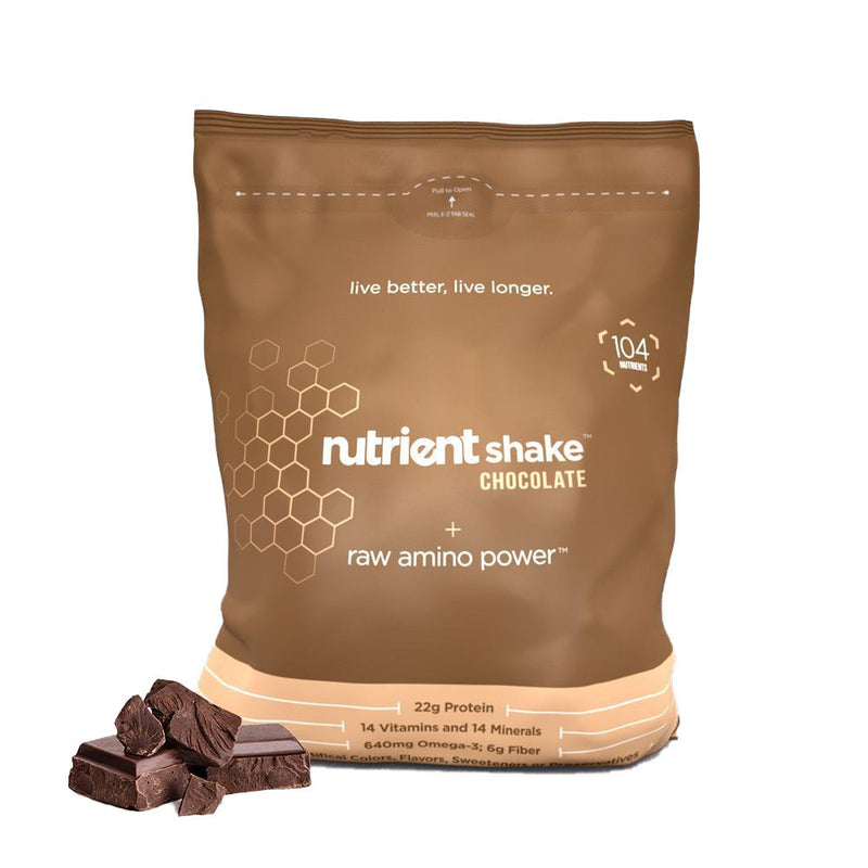 Nutrient shake bulk bag with 30 servings.