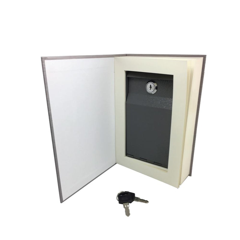 Streetwise New York book safe with key. Excellent for hiding valuables inside. Shown while open.