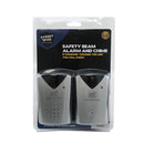 Streetwise safety beam alarm and chime. Shown with packaging.