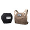 The AR500 Armor Freeman plate carrier with all the protection of NIJ compliant Level III plates shown in this image.