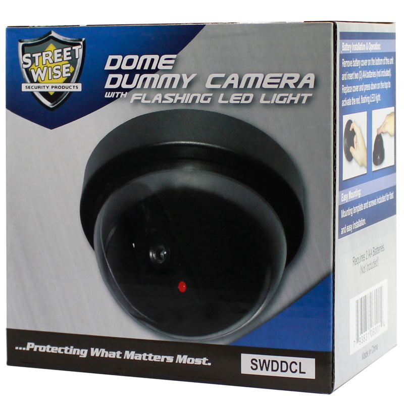 Packaging for the fake dummy surveillance camera to arrive safely to the end user.