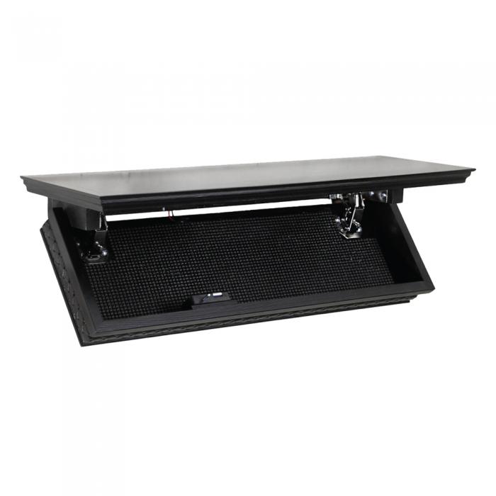 The Quick Shelf with RFID locking system looks just like an ordinary shelf so it blends in on any wall.