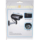 Fake dummy camera with black color housing has red flashing light.