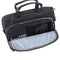 View of the side pocket for the Vism brand CCW color black laptop briefcase with ballistic panel.