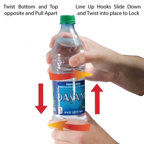 The Dasani Water Bottle Safe has hidden compartment you can safely hide valuables inside the secret compartment. How to open the safe shown.