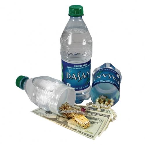 The Dasani Water Bottle Safe has hidden compartment you can safely hide valuables inside the secret compartment.
