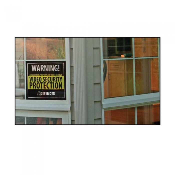 Home and business security signs.