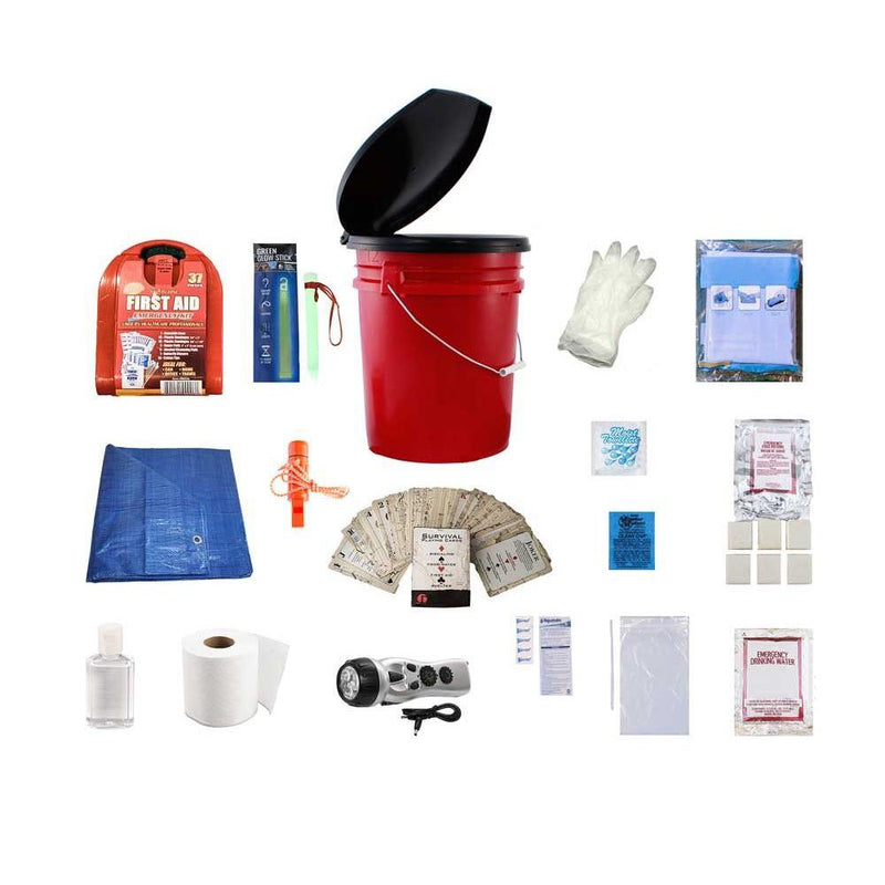 Deluxe classroom lockdown survival kit.