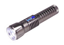 Streetwise flashlight with power bank.