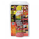 Fire Gone is a wonderful alternative to traditional fire extinguishers because the discharge time is much faster which helps reduce loss of life and property. Shown with packaging.