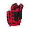 First responder bag shown with side view of the many pockets on the left side.