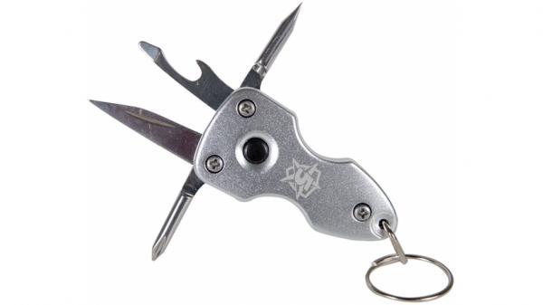 This 5ive Star Gear Mini Multi Tool w/ Key Chain allows you to be ready for anything has a compact and practical, 5-in-1 design offering a range of handy tools.