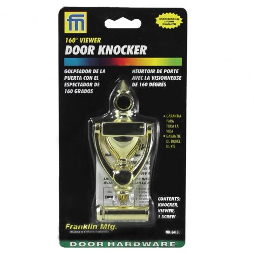 Franklin Door Knocker with 160 Degree Viewer