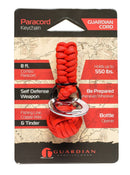 Guardian Cord Paracord Key-chain is made of 8 Feet of 550lb-rated paracord, is great for everyday use or self defense protection if needed.