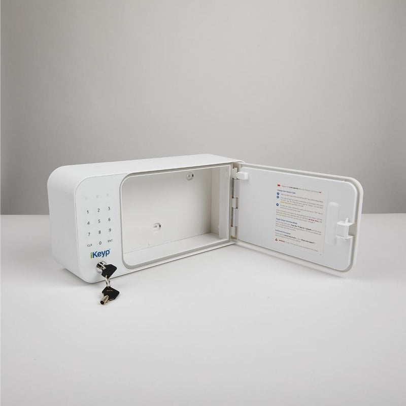 iKeyp Bolt Smart storage safe shown while open.