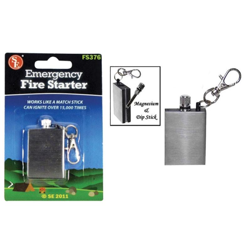 Instant Fire Starter includes flint sparking rod and can ignite over 15,000.