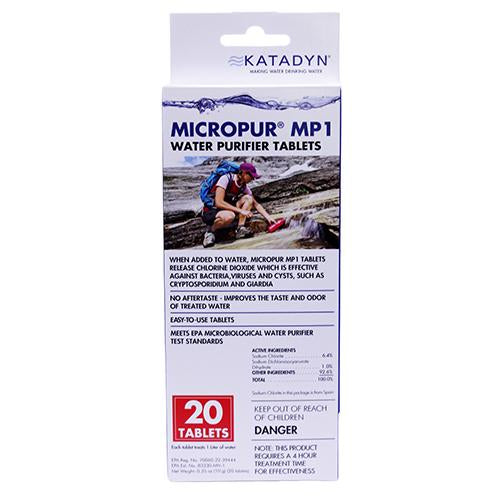 Katadyn Micropur Tablets (Bottle of 20) the Only EPA Registered Purification Tablets on the Market.
