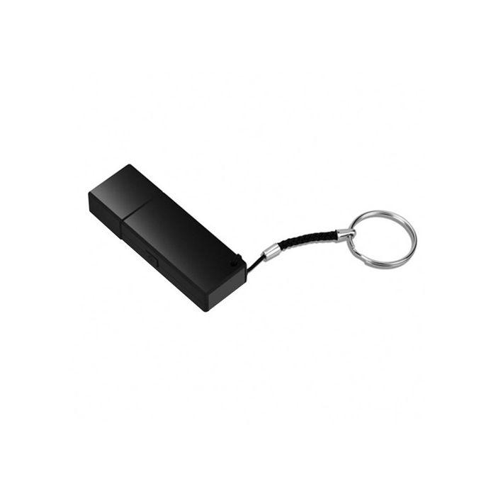 This mini USB has a hidden spy camera inside with built In DVR for discrete use shown as small in size.