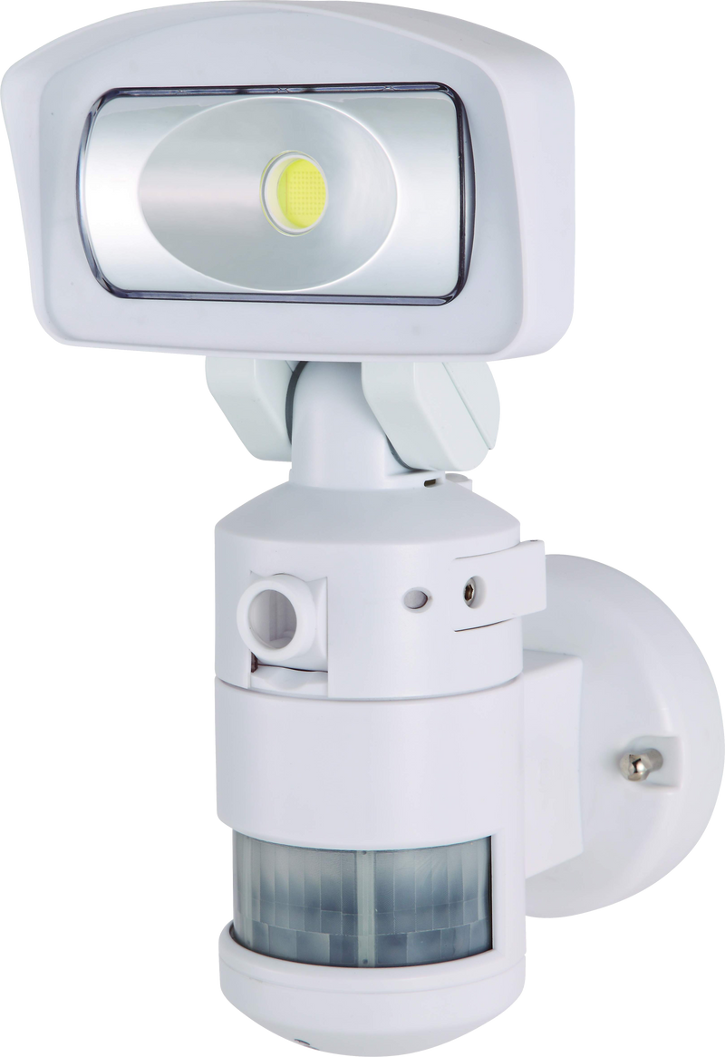 The Streetwise NightWatcher SWNW720 uses patented robotic lighting technology to protect your property by causing a super-bright security light to lock on and follow an intruder.