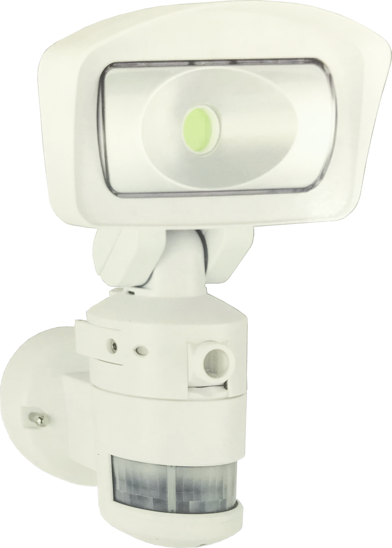 Nightwatcher robotic wifi hd camera with powerful led light. Front view shown.