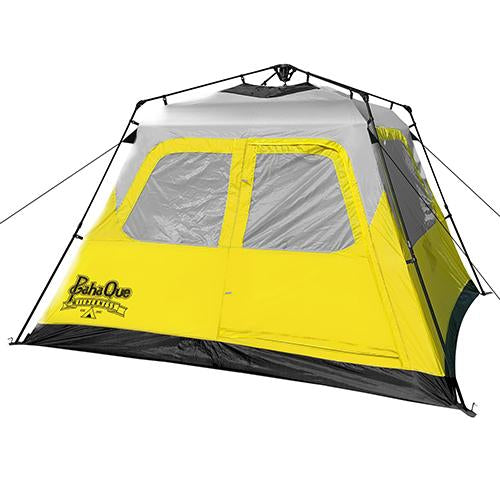 PahaQue PQF100 Basecamp 6 Person Quick Pitch Tent Grey & Yellow