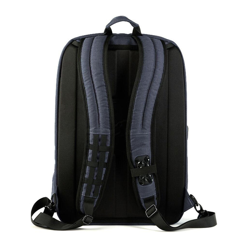 Lightweight bulletproof backpack with NIJ Level IIIA ballistic protection for women and men personal safety. Straps shown.