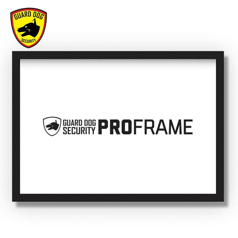 Guard Dog Security ProFame, a household and business bulletproof picture frame with straps to hold to stop bullets shot your direction for personal protection.