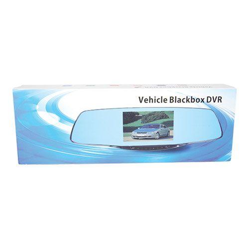 Manufacturer package for the rear view mirror with hidden camera to safely ship the camera to arrive in new condition.