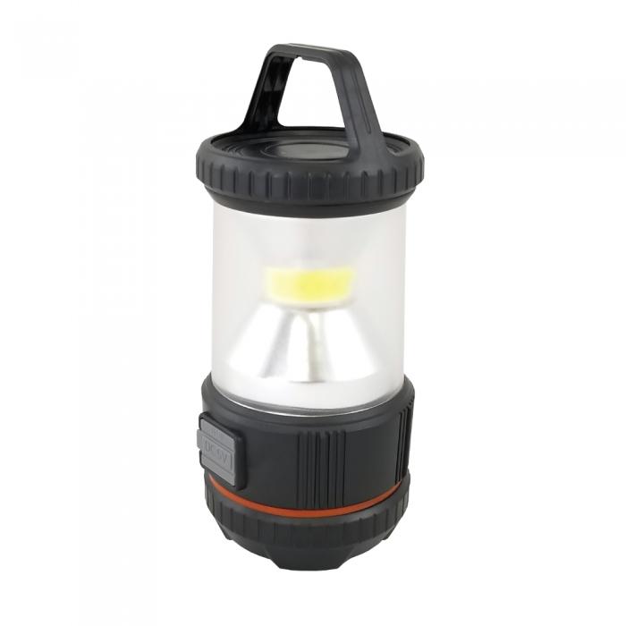 Rechargeable LED Camping Lamp with Power Bank Provides 360o of bright light.