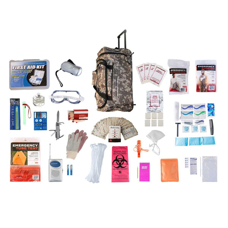 44 Meals deluxe food and storage survival kit.