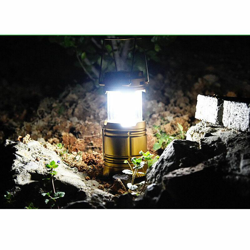 Solar Lantern: Camping Rechargeable LED Outdoor Lamp Flashlight