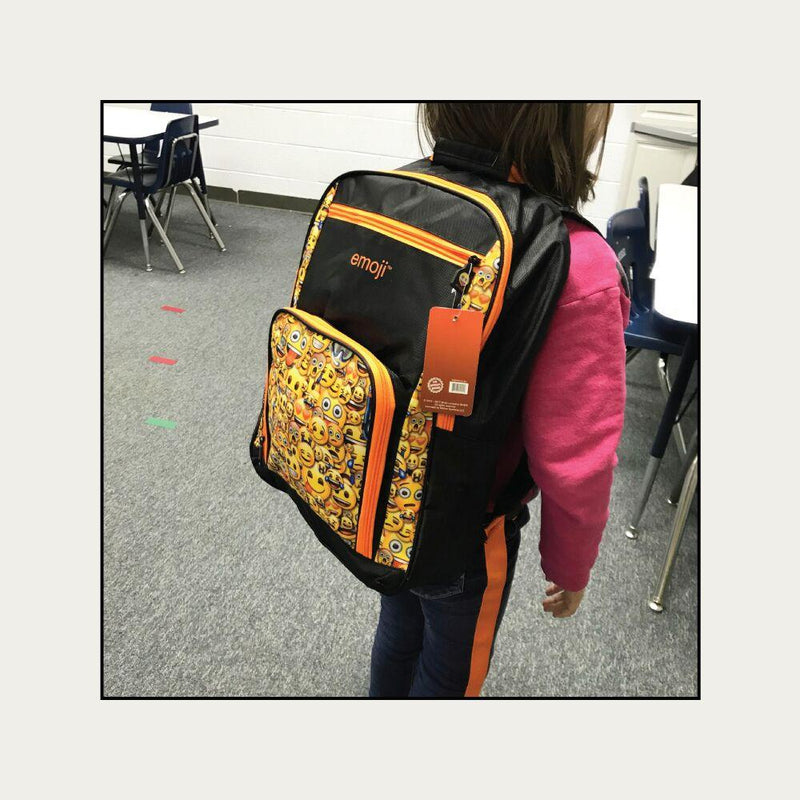 Streetwise Emoji Bulletproof Backpack Orange