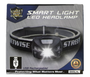 Streetwise Smart Light LED Headlamp is the smartest flashlight you will ever own! Its rechargeable so you will never have to waste money on batteries. Shown with packaging.
