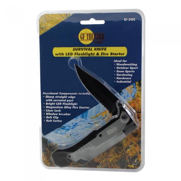 Survival knive for emergency kits and carry in cars and vehicles.