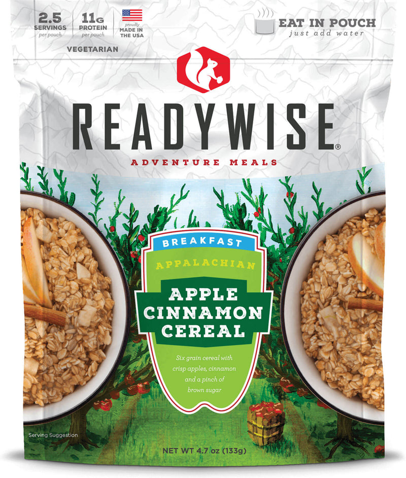Value Pack Case of 6 Appalachian Apple Cinnamon Cereal Food Buckets